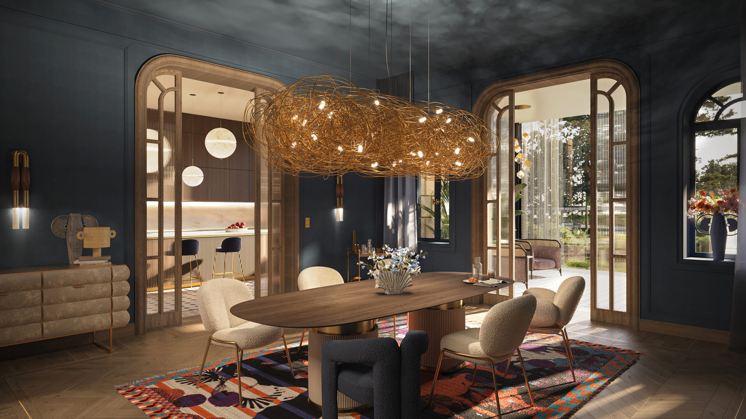 KAI Architekten Projekt 1 Altbausanierung Esszimmer Dining Room V3 scaled